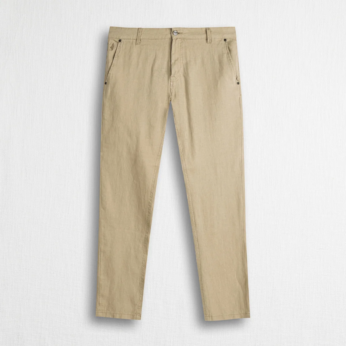 Pantalone 5 tasche in lino - Khaky