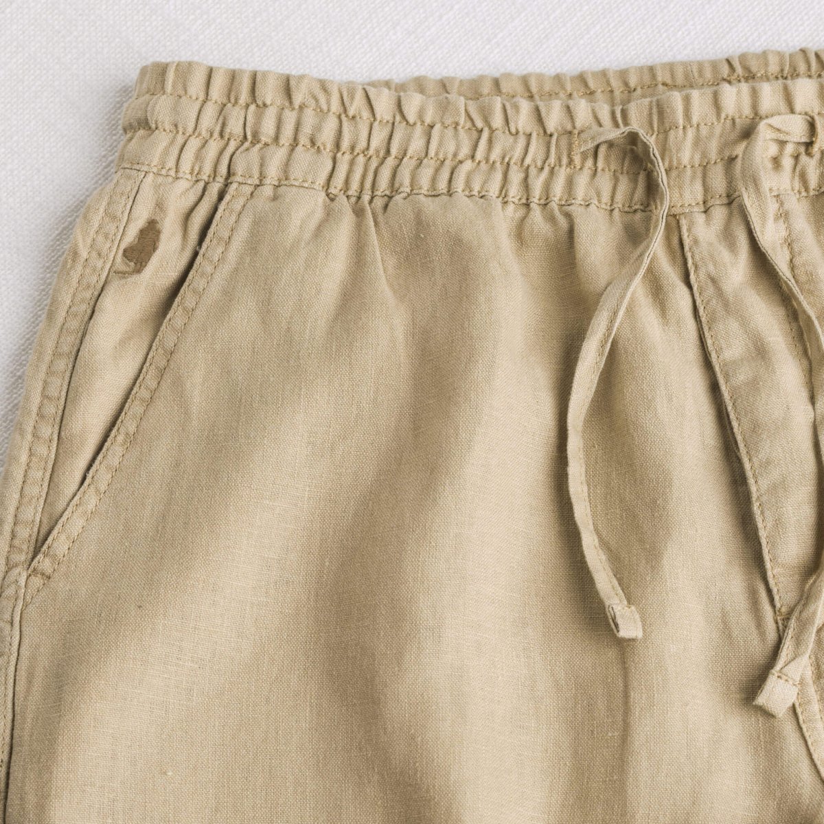 Pantaloni joggers estivi in lino - Khaky - immagine 4