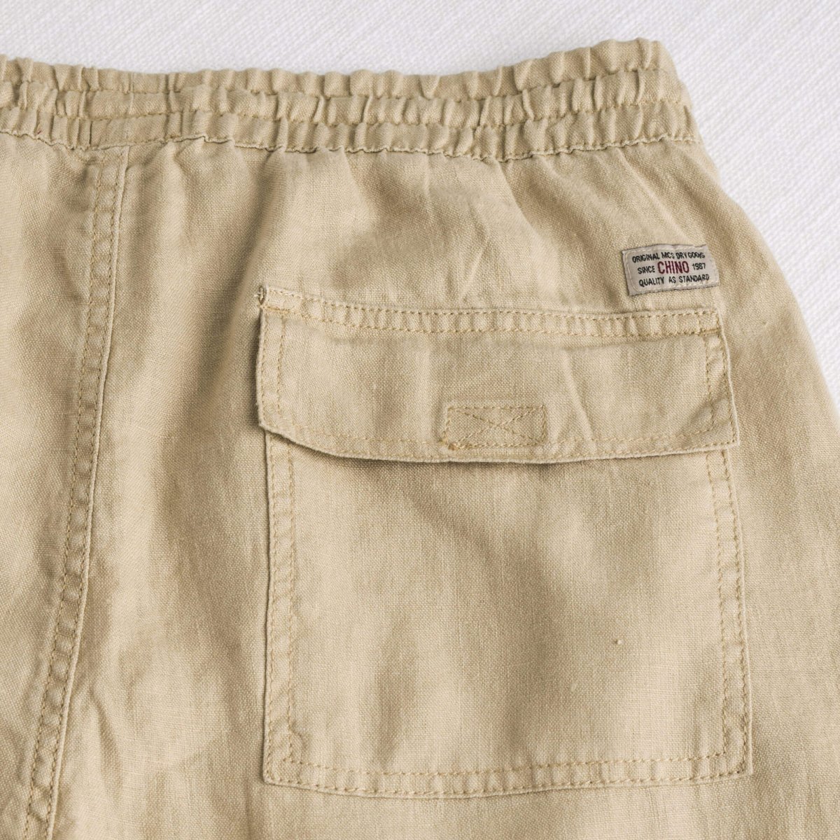 Pantaloni joggers estivi in lino - Khaky - immagine 5